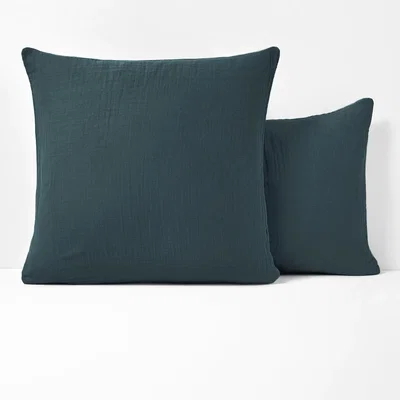 La Redoute Kumla Plain 100% Cotton Muslin Pillowcase