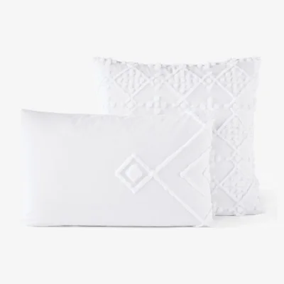 La Redoute Pintu Tufted 100% Organic Cotton 350 Thread Count Pillowcase