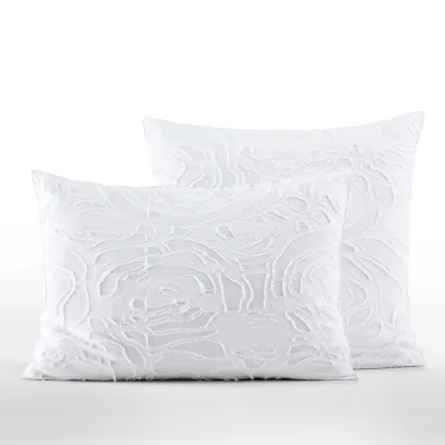 La Redoute Sardaigna Textured 100% Organic Cotton Percale 200 Thread Count Pillowcase