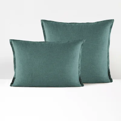 La Redoute Linot Plain 100% Washed Linen Pillowcase