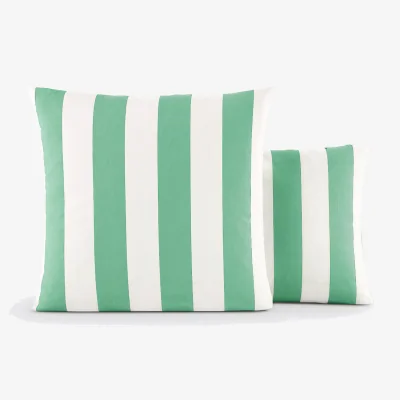 La Redoute Hendaye Green Cotton Pillowcase