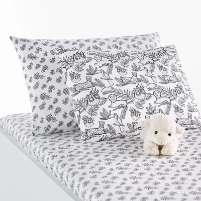 La Redoute Sweet Jungle Exotic Cotton Pillowcase