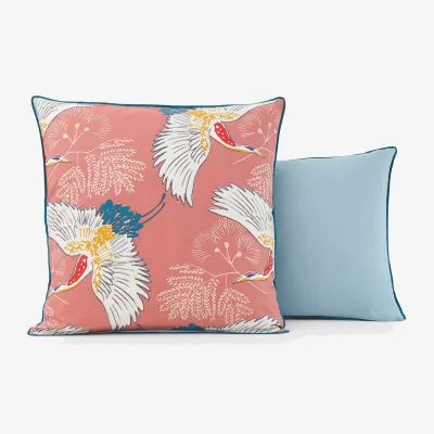 La Redoute Grues Cotton Percale Pillowcase