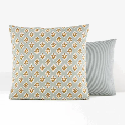 La Redoute Cilou Palmette 100% Cotton Percale 200 Thread Count Pillowcase