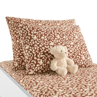 La Redoute Noisette 100% Washed Cotton Baby Pillowcase