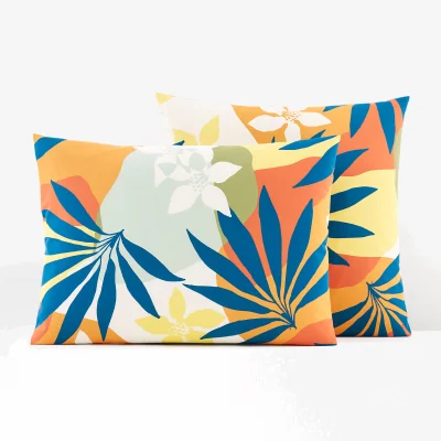 La Redoute Sola Tropical 100% Cotton Percale Pillowcase