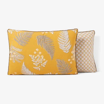La Redoute Fougère Vintage Floral 100% Cotton Percale 200 Thread Count Pillowcase