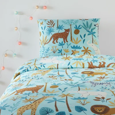 La Redoute Jungle Quilt Cover + Polycotton Pillowcase
