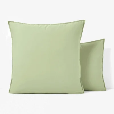 La Redoute Scenario Plain 100% Washed Cotton Pillowcase