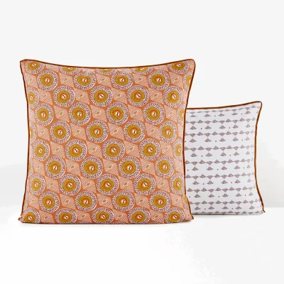 La Redoute Summer Wax Graphic 100% Cotton Pillowcase