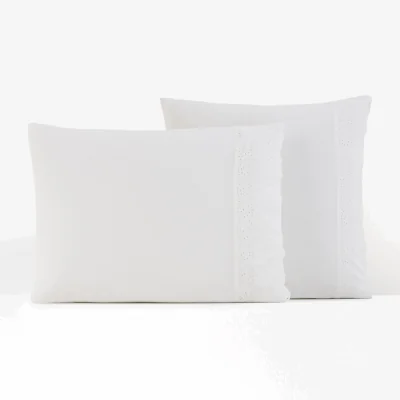 La Redoute Listrado 100% Washed Cotton Pillowcase