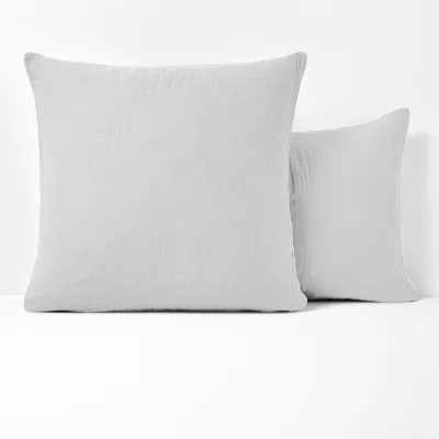 La Redoute Kumla Plain 100% Cotton Muslin Pillowcase