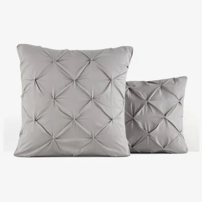 La Redoute Blanche Ruched Polycotton Pillowcase