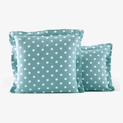 La Redoute Clarisse Polka Dot 100% Cotton Flannel Pillowcase