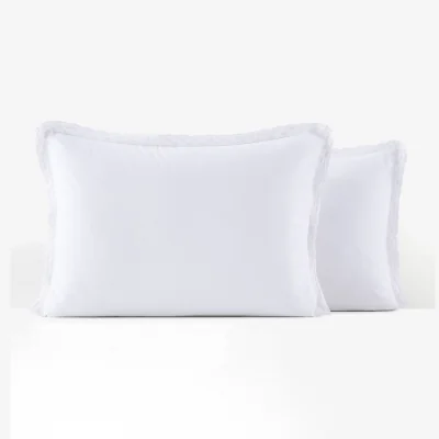 La Redoute Alhambra Crochet Lace 100% Washed Cotton Pillowcase