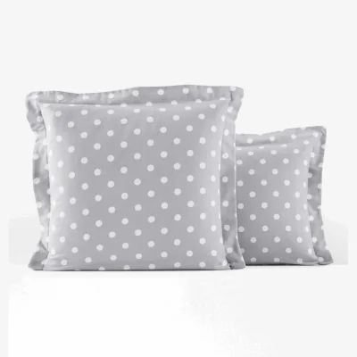 La Redoute Clarisse Polka Dot 100% Cotton Flannel Pillowcase