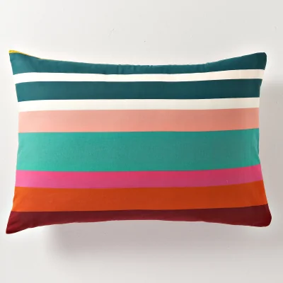 La Redoute Paraiso Striped 100% Cotton Pillowcase
