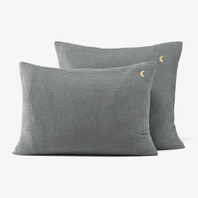 La Redoute Cuddly 100% Organic Cotton Muslin 200 Thread Count Pillowcase