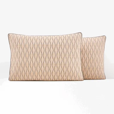 La Redoute Sonora Geometric 100% Cotton Percale 200 Thread Count Pillowcase