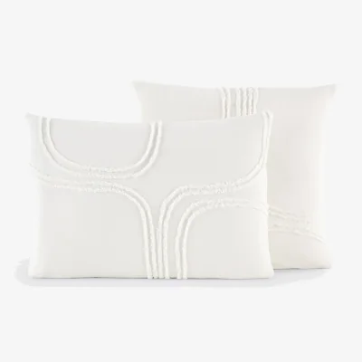 La Redoute Massimo Tufted Cotton Pillowcase
