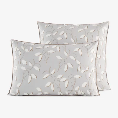 La Redoute Salika Floral Organic Cotton and Lyocell 200 Thread Count Pillowcase