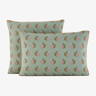 La Redoute Ina Pillowcase in Washed Cotton with Floral Print