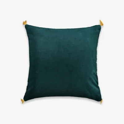 La Redoute Paula Square Tassel Velvet Pillowcase
