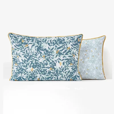 La Redoute Foliage Floral 100% Cotton Percale 200 Thread Count Pillowcase
