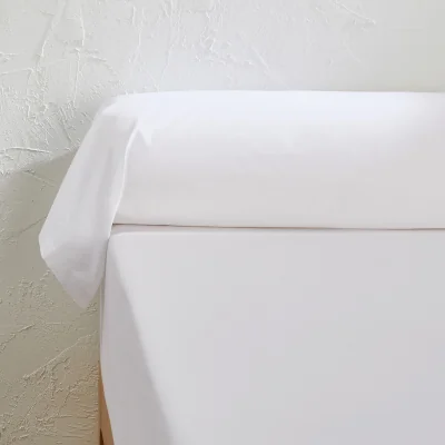 La Redoute Best Quality Plain 100% Cotton Percale 200 Thread Count Bolster Pillowcase