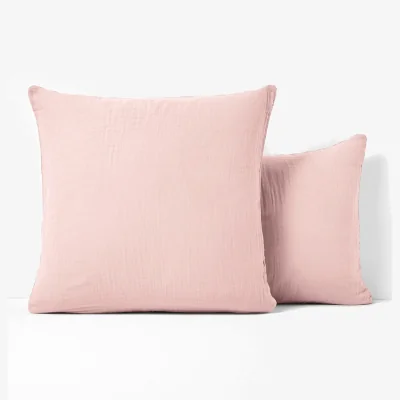 La Redoute Kumla Plain 100% Cotton Muslin Pillowcase