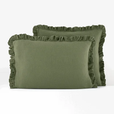 La Redoute Kumla Plain 100% Cotton Muslin Pillowcase