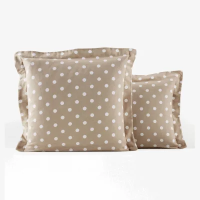 La Redoute Clarisse Polka Dot 100% Cotton Flannel Pillowcase