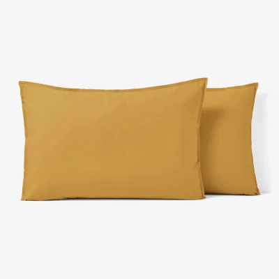 La Redoute Scenario Plain 100% Cotton Percale 200 Thread Count Pillowcase