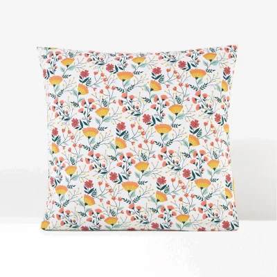 La Redoute Olya Floral 100% Cotton Percale 200 Thread Count Pillowcase