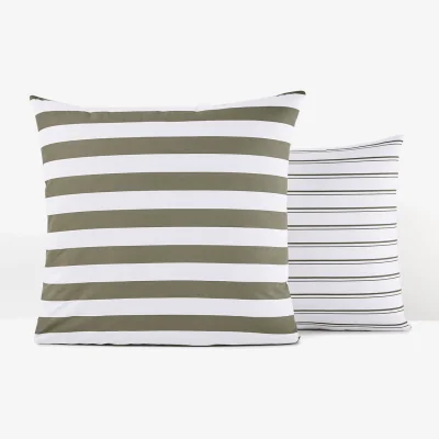 La Redoute Canyon Striped 100% Cotton Pillowcase