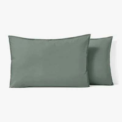 La Redoute Scenario Plain 100% Cotton Percale 200 Thread Count Pillowcase