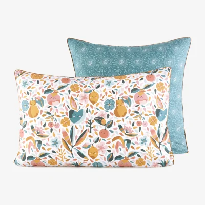 La Redoute Maoli Fruity 100% Organic Cotton 400 Thread Count Pillowcase