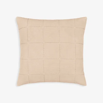 La Redoute Sparrow Checked 100% Washed Cotton Pillowcase
