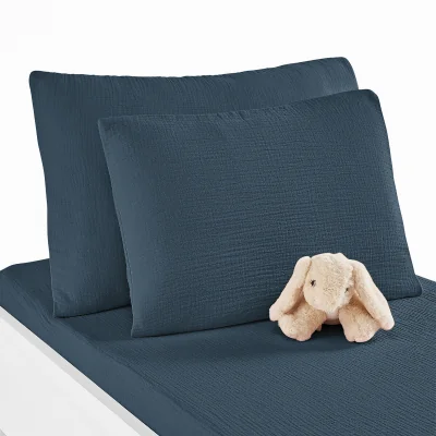 La Redoute Kumla 100% Cotton Muslin Cot Pillowcase