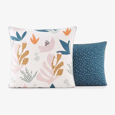 La Redoute Maranhao Graphic Floral Cotton Pillowcase