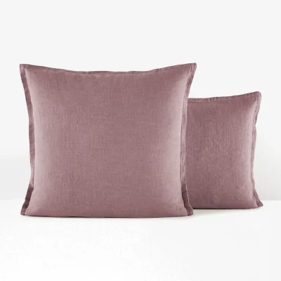 La Redoute Linot Ruffle 100% Washed Linen Pillowcase