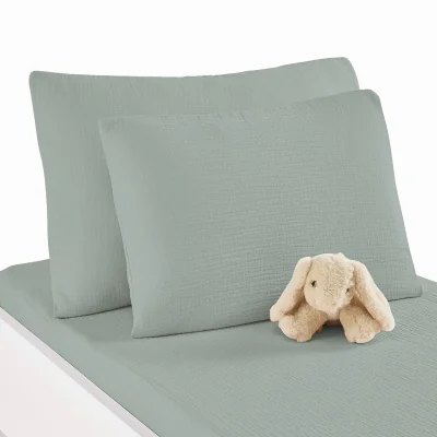 La Redoute Kumla 100% Cotton Muslin Cot Pillowcase