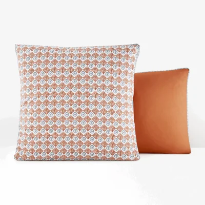 La Redoute Pessoa Geometric Tile 100% Cotton Pillowcase