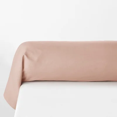 La Redoute Scenario Plain 100% Cotton Bolster Pillowcase
