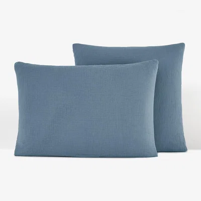 La Redoute Kumco Cotton Muslin & Washed Cotton Pillowcase