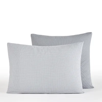 La Redoute Cancama Graphic 100% Organic Cotton Percale 200 Thread Count Pillowcase