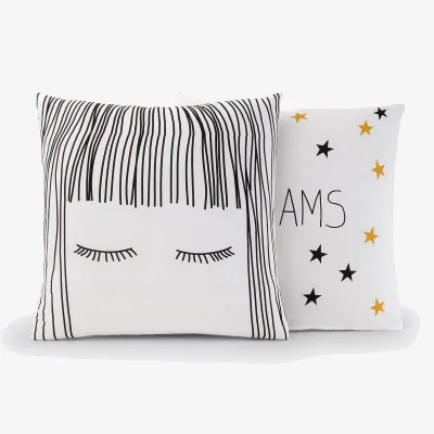 La Redoute Fringe Cotton Pillowcase