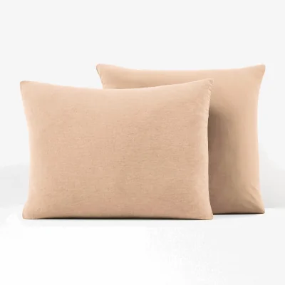 La Redoute Annaba Two-Sided Washed Linen and Cotton Pillowcase