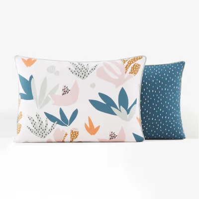 La Redoute Maranhao Floral 100% Cotton Pillowcase