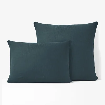 La Redoute Kumla Plain 100% Cotton Muslin Pillowcase